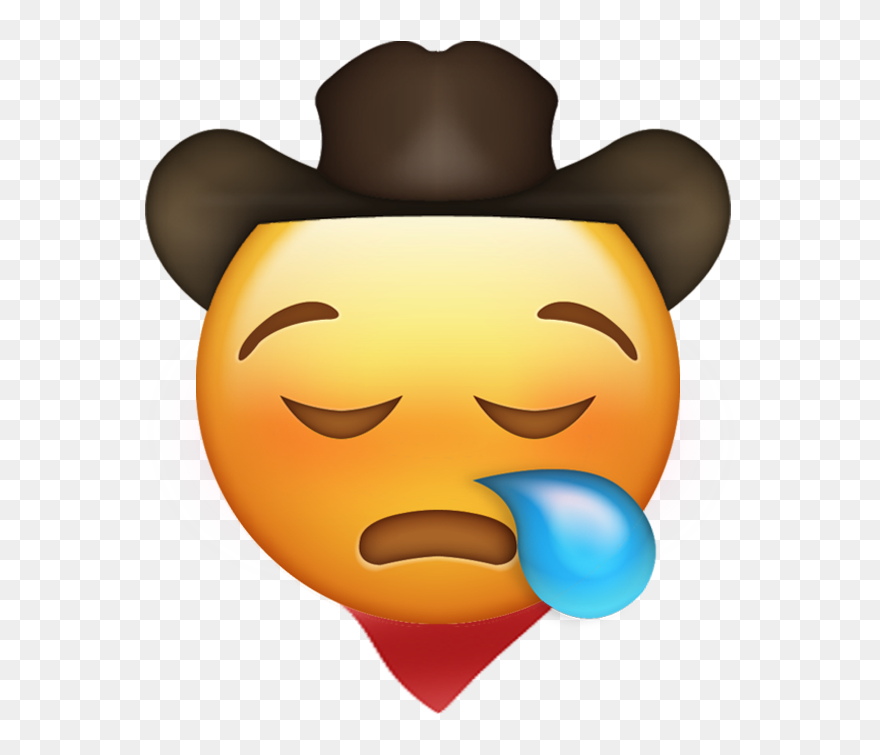 Gay Abs 2019 Likeful Transparent Background Iphone - Sad Cowboy Hat Emoji Clipart
