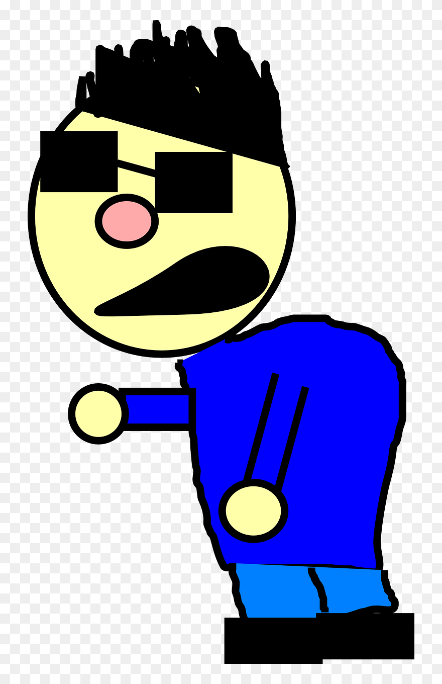 Person Annoyed Glasses - Hunchback With Glasses Clipart