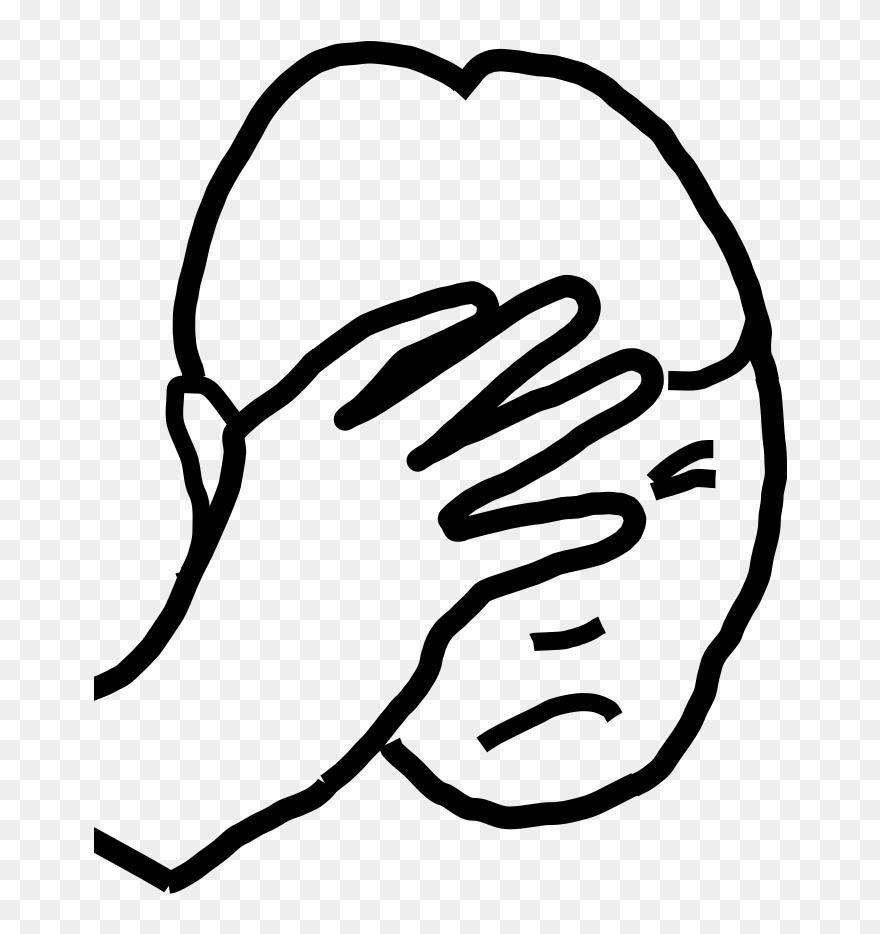 July Clip Art Others - Facepalm - Png Download