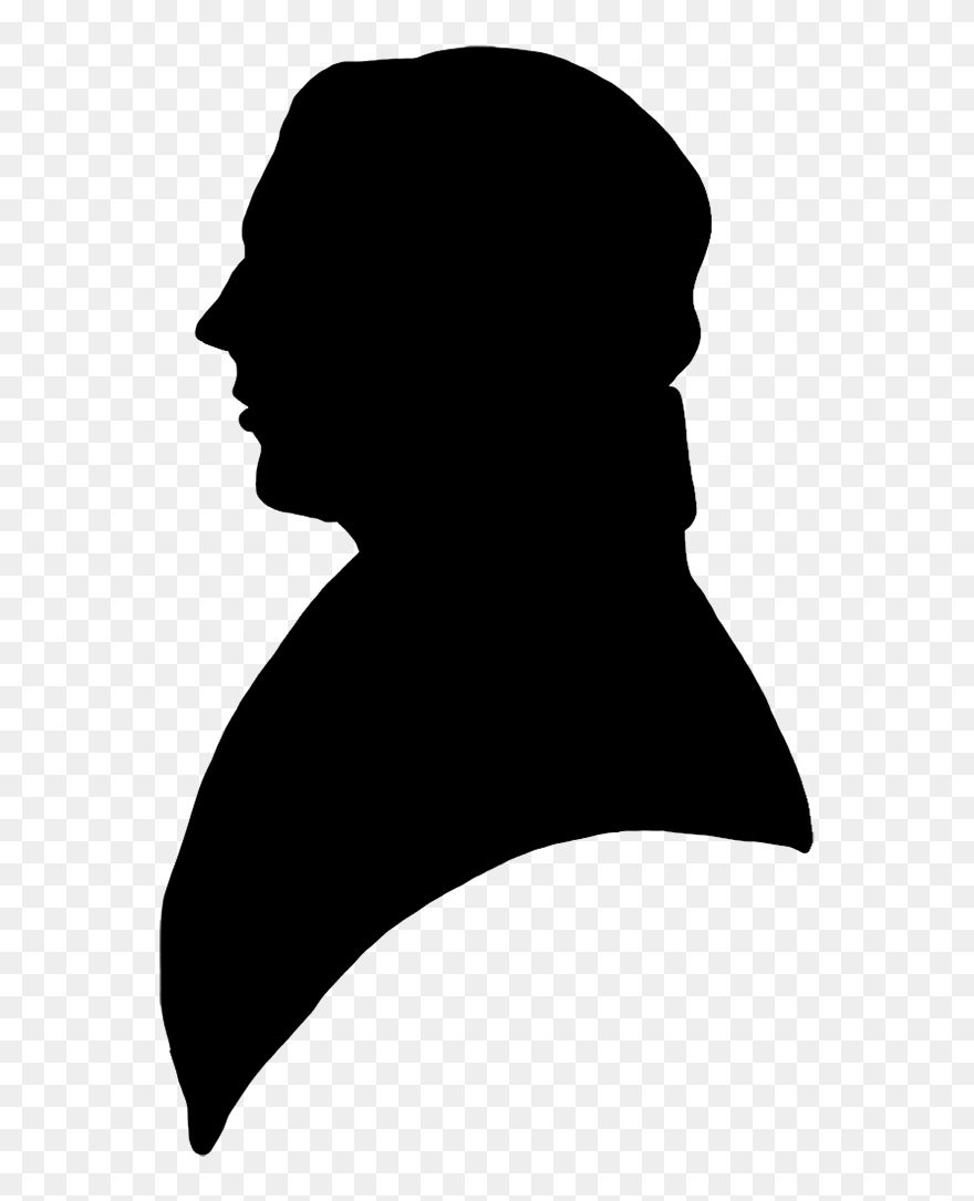 People Silhouette Clipart Tall Man - Victorian Man Silhouette Profile - Png Download