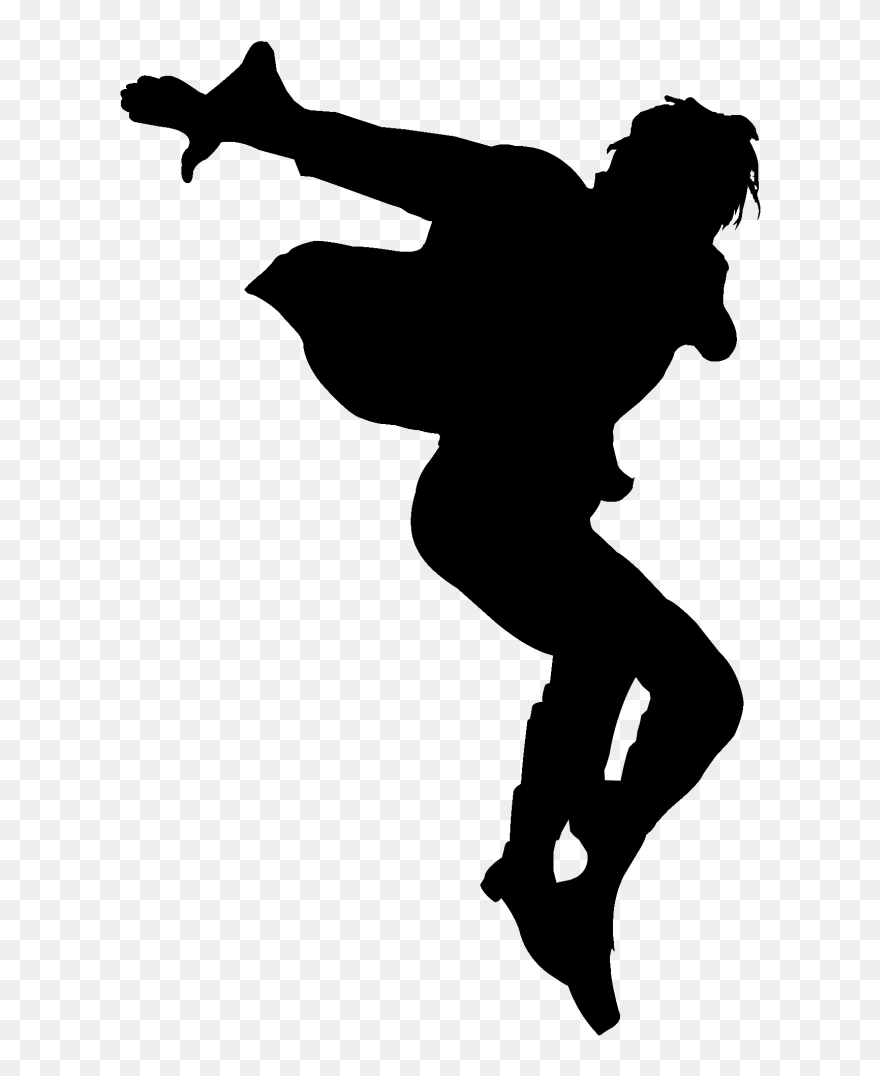 Tap Dance Silhouette Ballet Line Dance - Transparent Dancing Silhouette Png Clipart