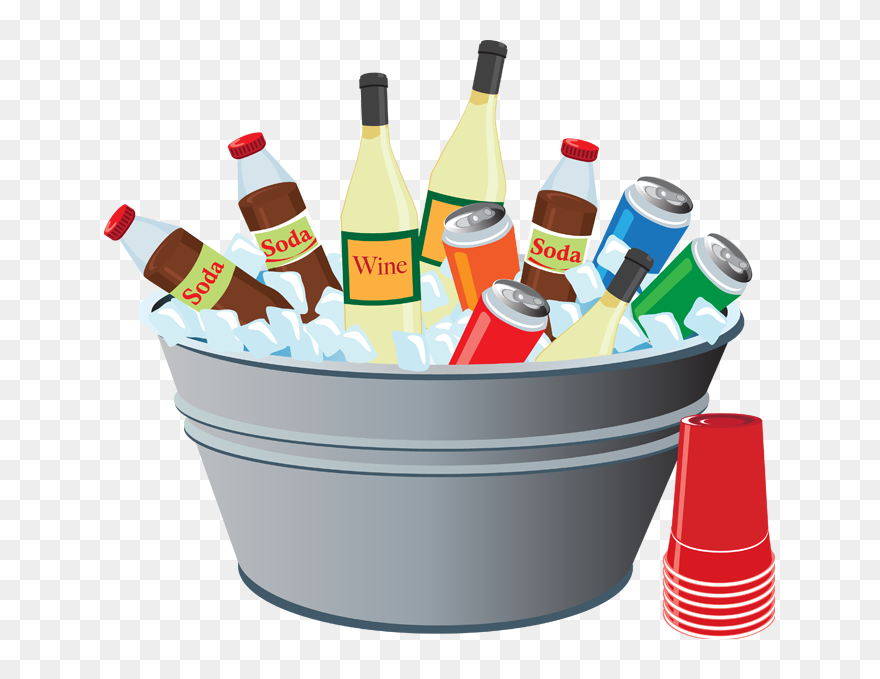 #drinks #icebucket #bbq #barbecue #party #summer #freetoedit - Party Drinks Clipart - Png Download