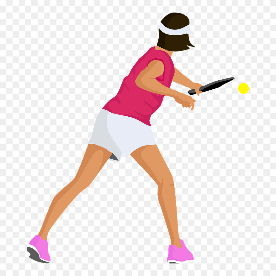 Pickleball Player Clipart - Soft Tennis - Png Download
