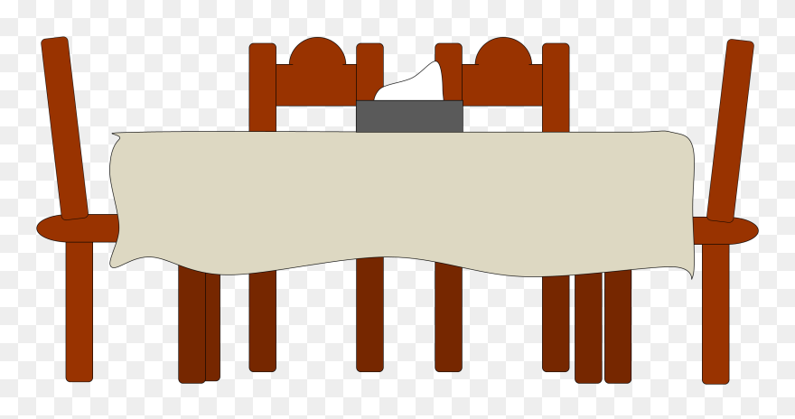 Table And Chairs Clipart - Png Download