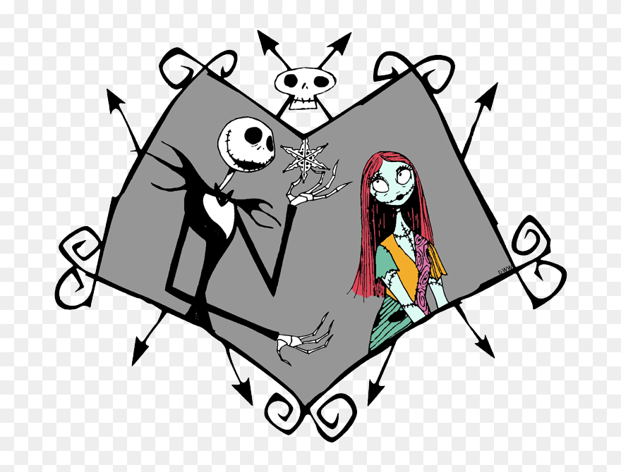 Nightmare Before Christmas Coloring Pages Mayor Of - Nightmare Before Christmas Jack And Sally Clipart
