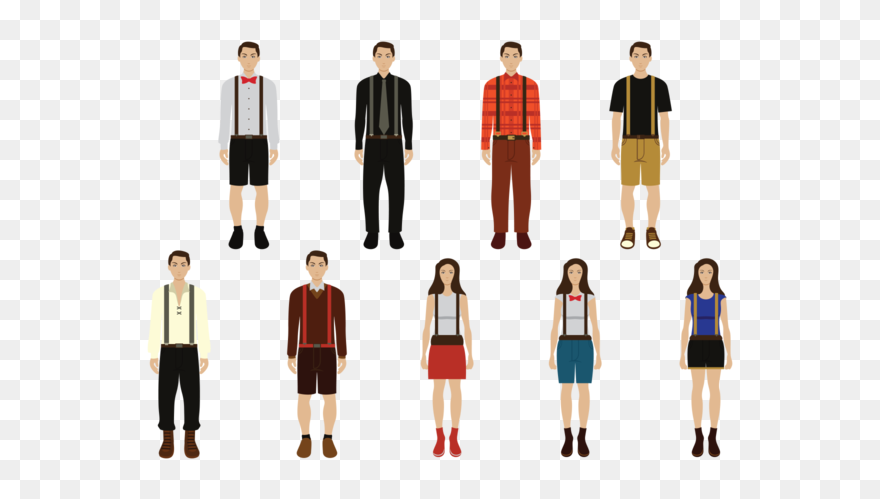 Man With Coat Png Vector Clipart