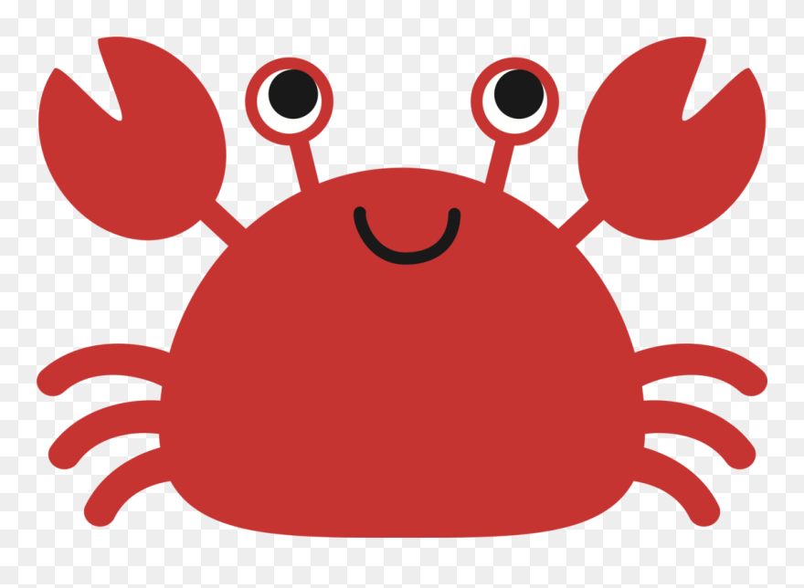 Artwork,smile,organism - Cute Cartoon Crab Png Clipart
