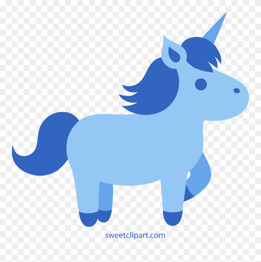 Llama Clipart Unicorn - Cute Black Horse Clipart - Png Download