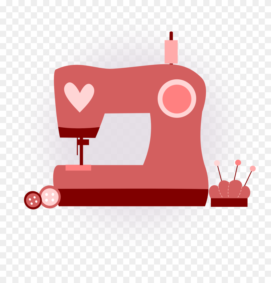 Inkscape Clip Art Rosa - Dibujo Maquina De Coser - Png Download