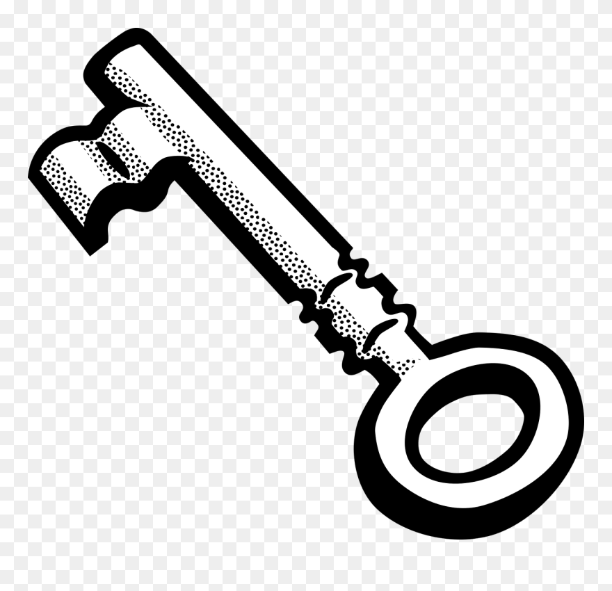 Line Art Of Key Clipart