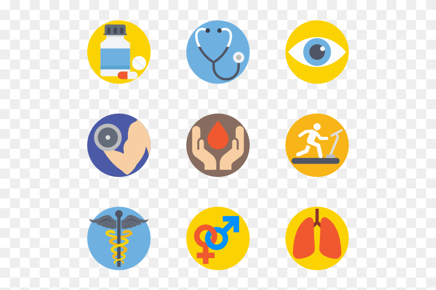 204224 Medical Elements Pack - Transparent Background Medical Icons Png Clipart