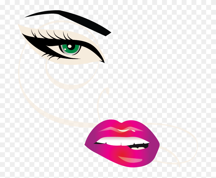 Create Your Own Sexy Face Logo Free With Makeup Logo - Makeup Logo Design Png Clipart