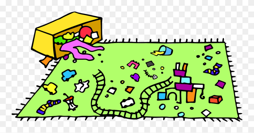 Messy Room - Clipart Cleaning Up Toys - Png Download