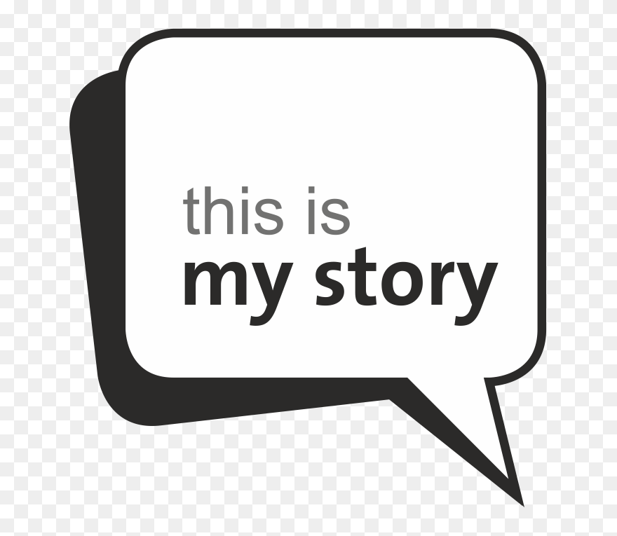 Line Logo Clipart - My Story Black And White Clipart - Png Download