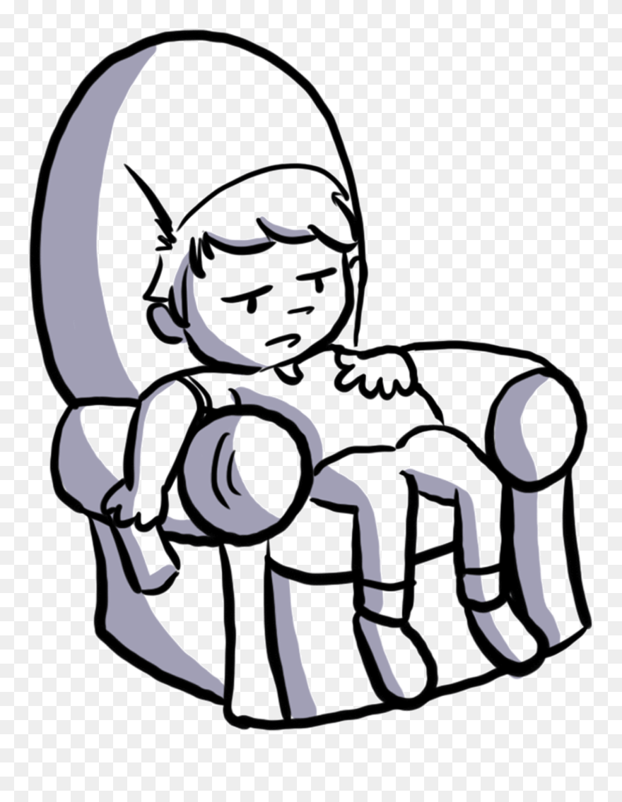 Myth - Laziness - Procrastinating Kid Clipart - Png Download