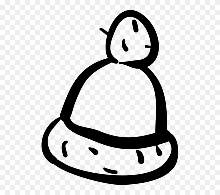 Vector Illustration Of Winter Hat Toque Headwear Keeps - Winter Hat Clip Art - Png Download