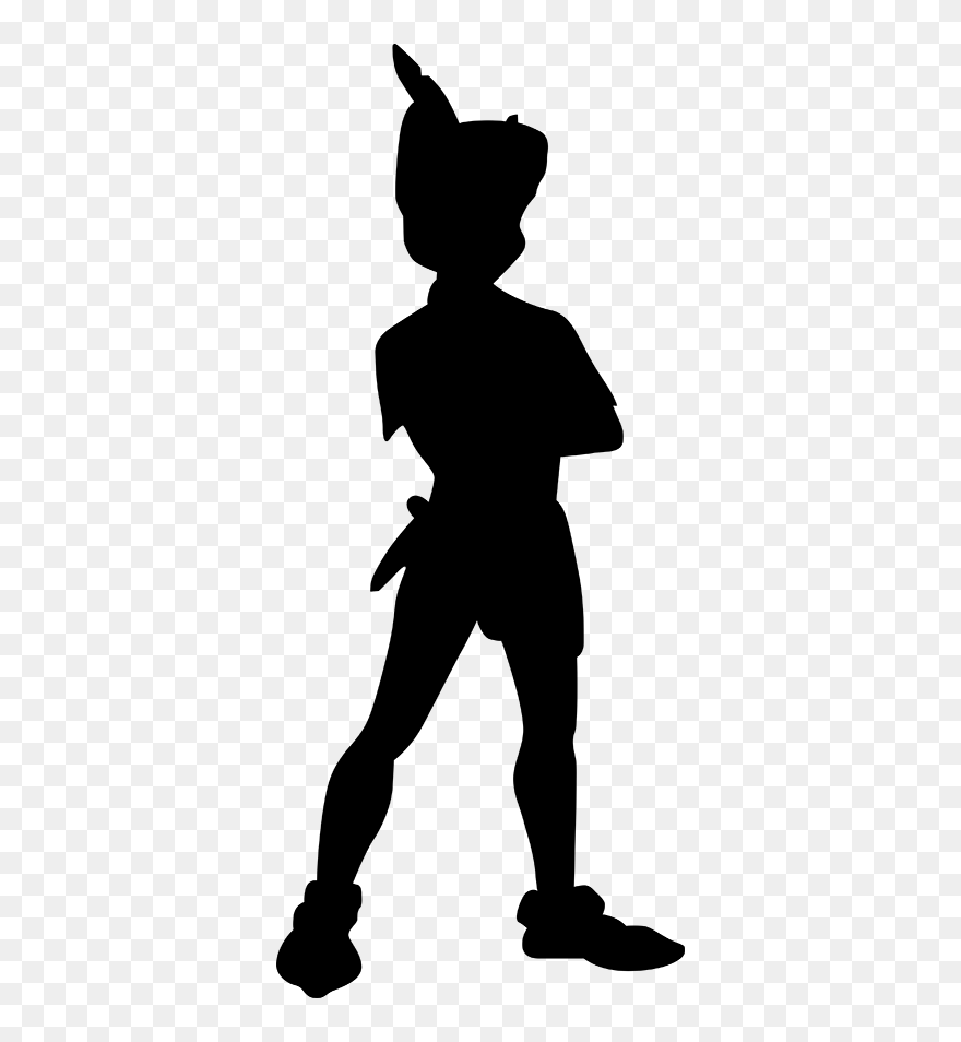 Peter Pan Lost Boys Neverland Tinker Bell T-shirt - Peter Pan Shadow Clipart