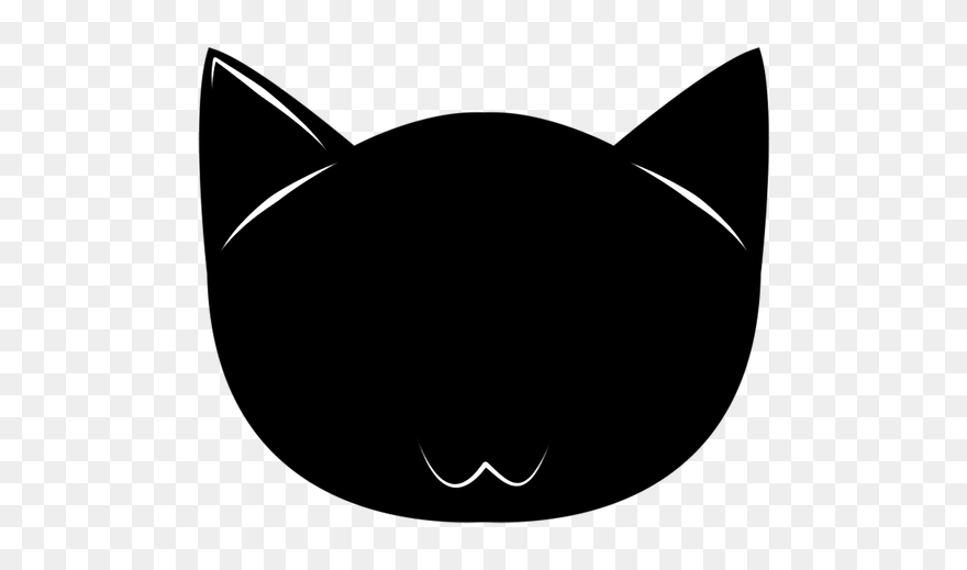 Silueta De La Cara De Un Gato Clipart