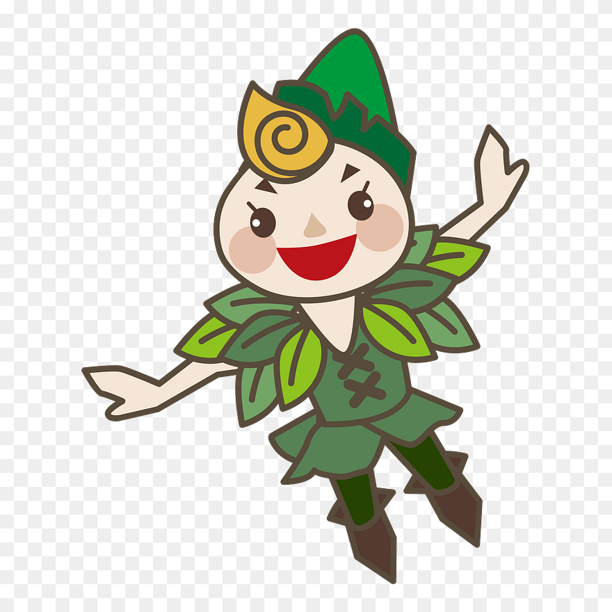 Peter And Wendy Clipart - Cartoon - Png Download