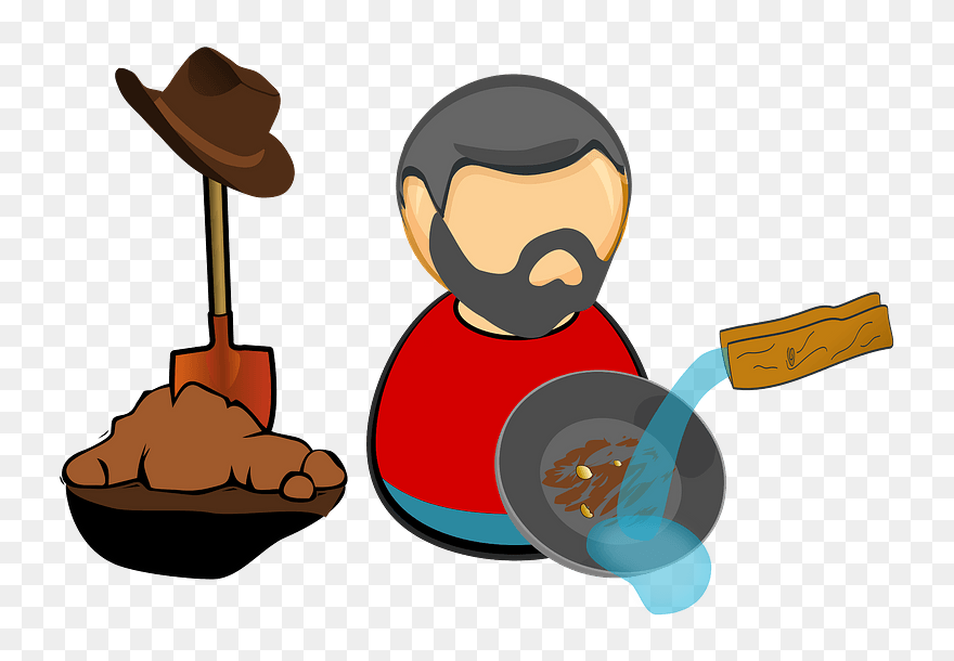 Gold-digger Clipart - Clipart Aus Gold Rush Transparent - Png Download