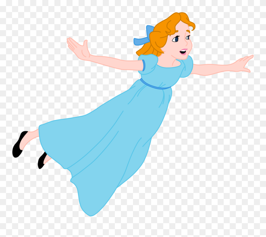 Transparent Peter Pan Png - Tinkerbell Wendy Peter Pan Clipart