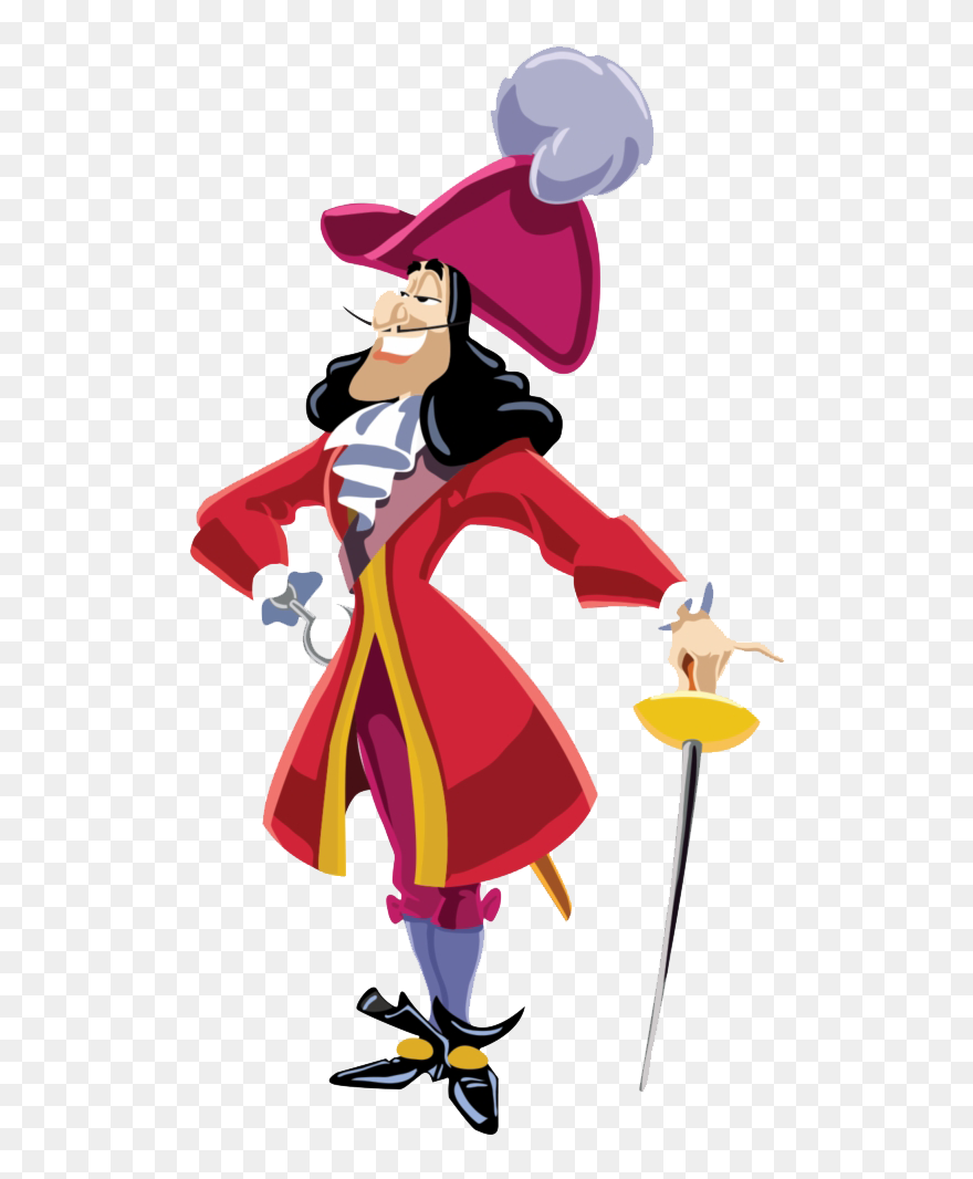 Captain Hook Png File - Disney Villain Captain Hook Clipart