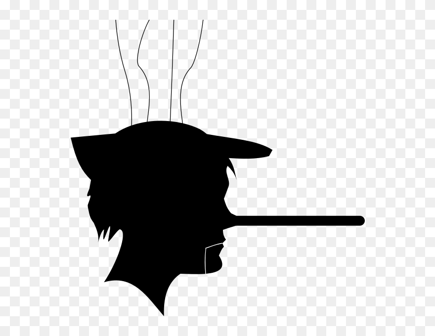 Pinocchio Puppet Silhouette Vector Image - Yalancının Evi Yanmış Kimse Inanmamış Atasözünün Anlamı Clipart