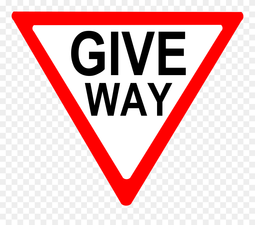 Give Way Sign Meaning Clipart