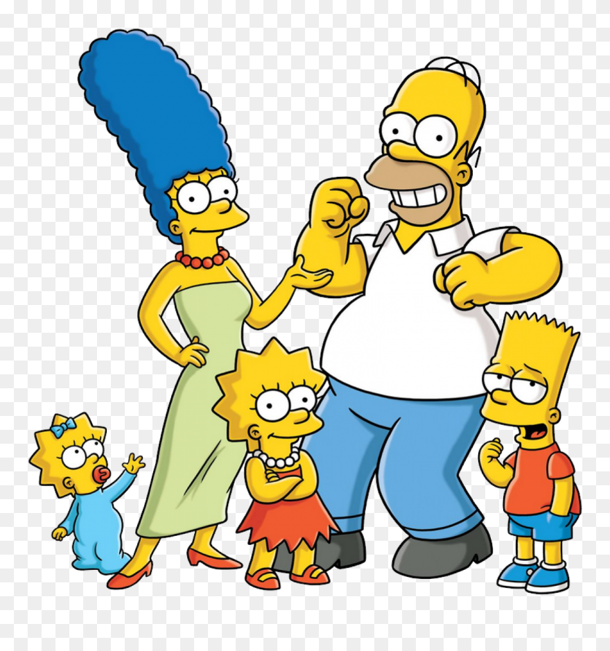 Cartoon The Simpsons Family Clipart
