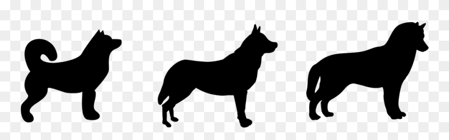 Husky Silhouette Clipart