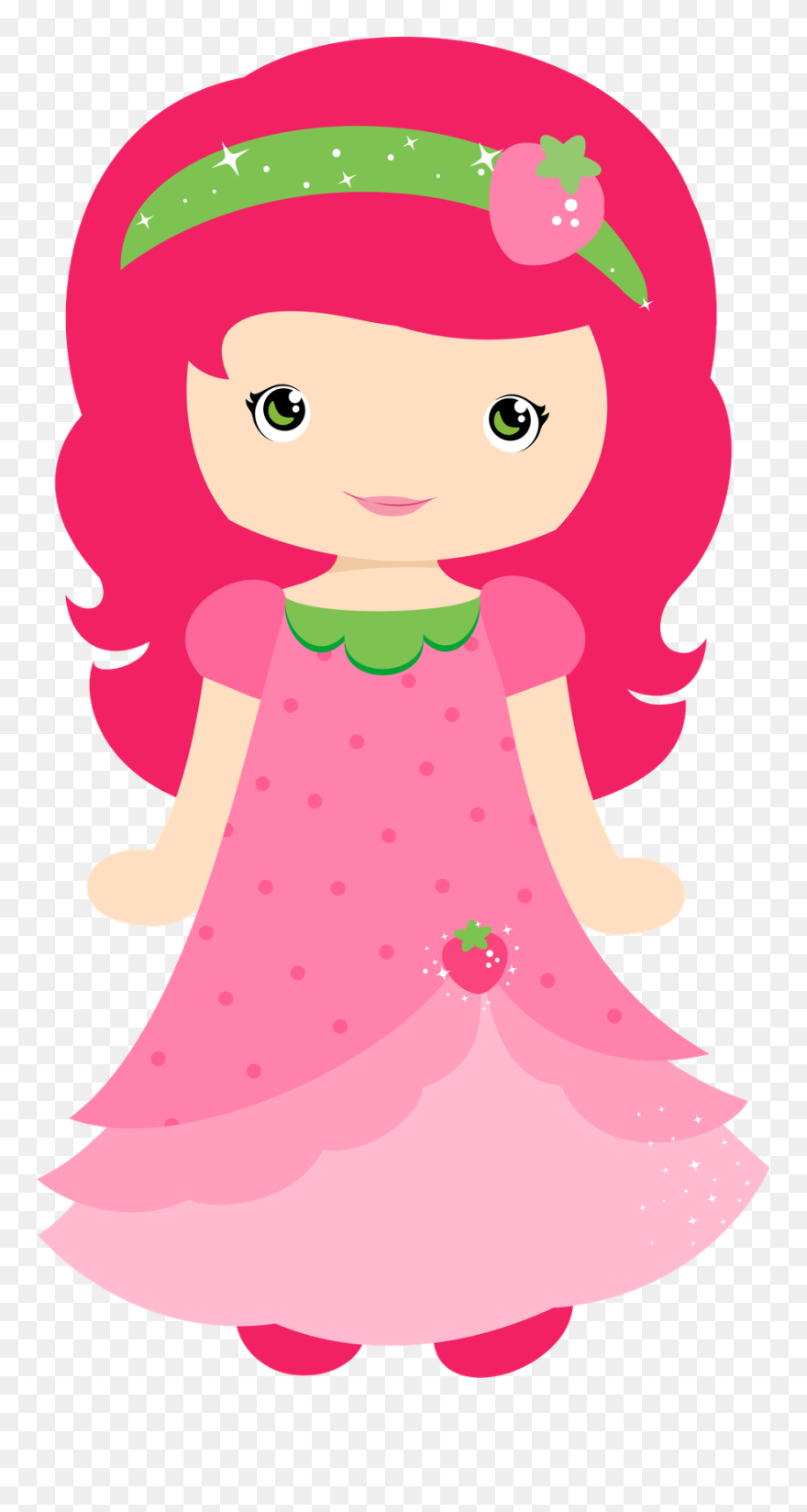 Turma Da Moranguinho Coloring Clip Art, Dolls And - Cute Girl Clipart - Png Download