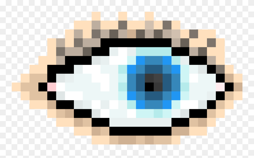 Transparent Realistic Eye Png - Cute Ghost Pixel Art Clipart