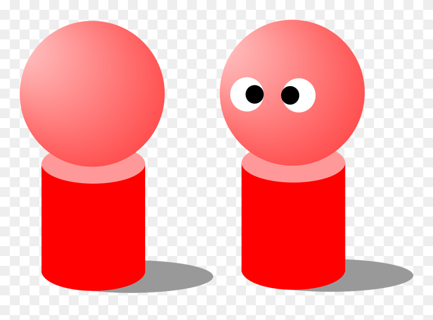 Blå Bold Med Øjne Og Mund Clipart