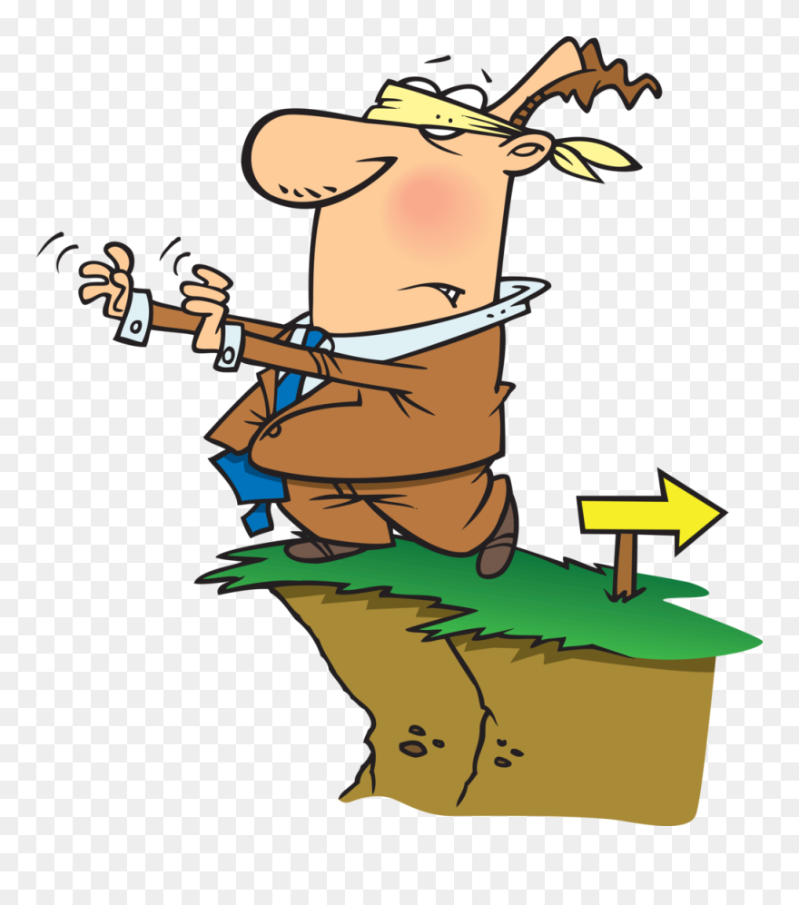 Human Blindfolded Cartoon Clipart