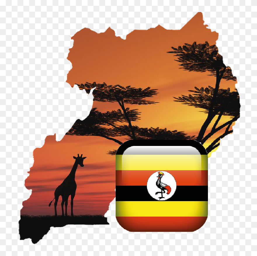 Map Of Uganda Vector Clipart