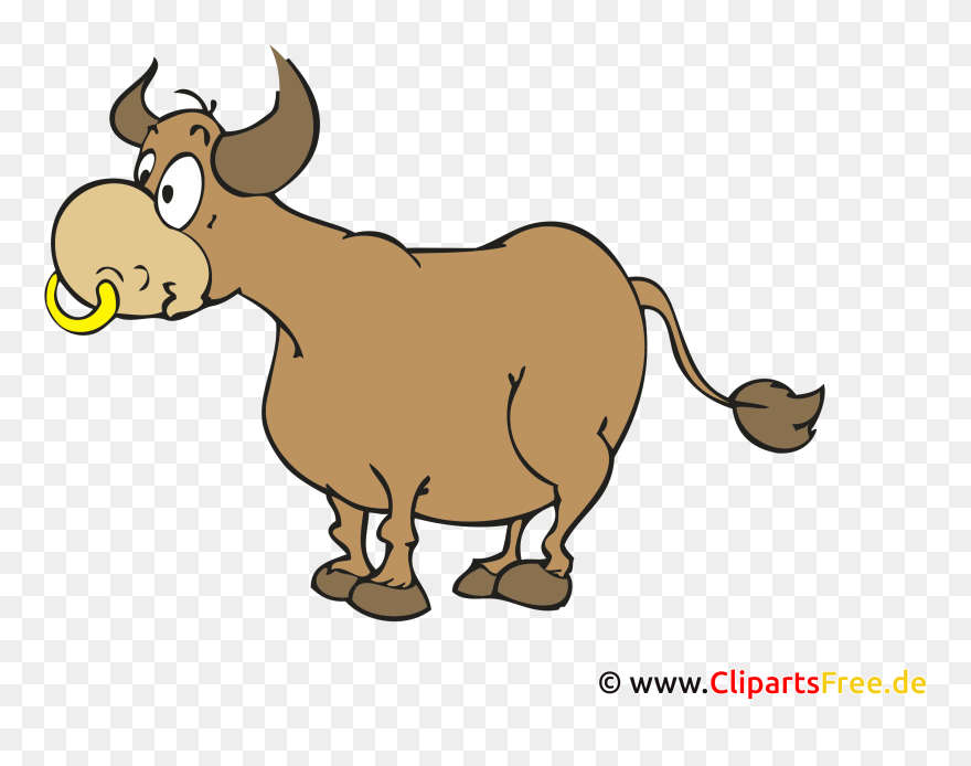 Ox Image, Clip Art, Illustration, Cartoon - Ochs Clipart - Png Download