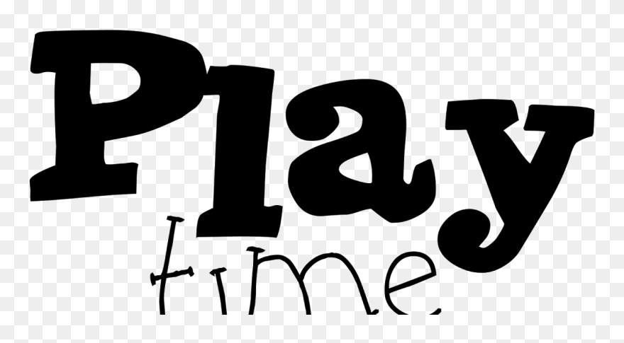 Collection Of Time - Play Time Black And White Clipart