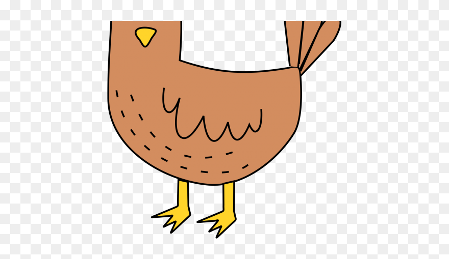 Big Cartoon Chicken Clipart