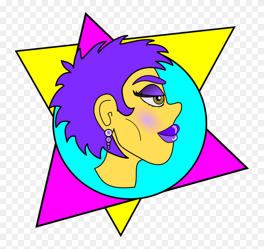 Pink,smiley,art - New Wave Clipart