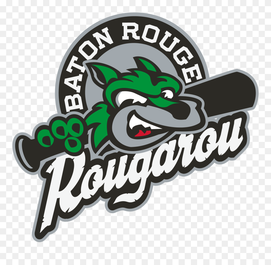 Baton Rouge Rougarou Baseball Clipart
