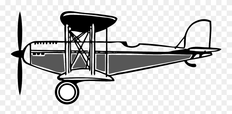 Biplane Old Propeller Free Photo - Wright Brothers Old Airplane Clipart