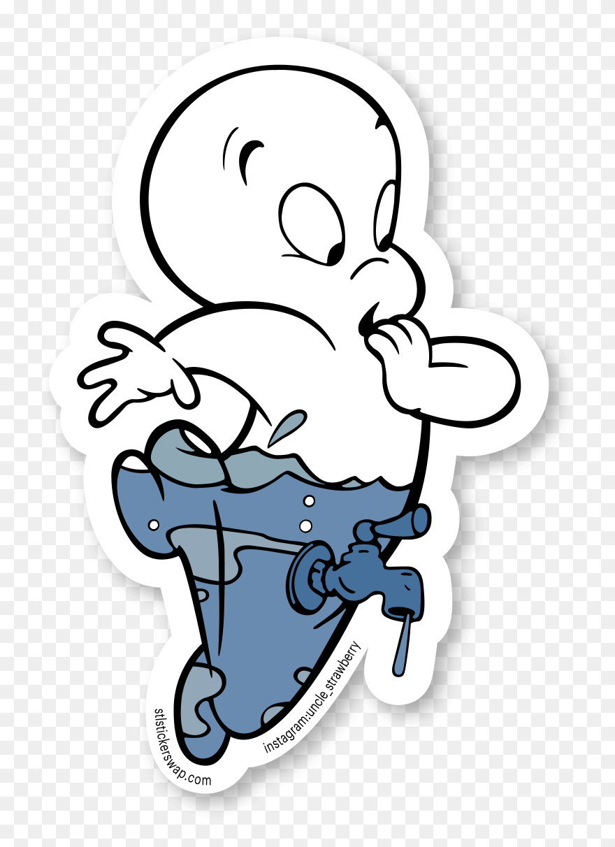 Transparent Casper The Ghost Clipart - Casper Sticker - Png Download