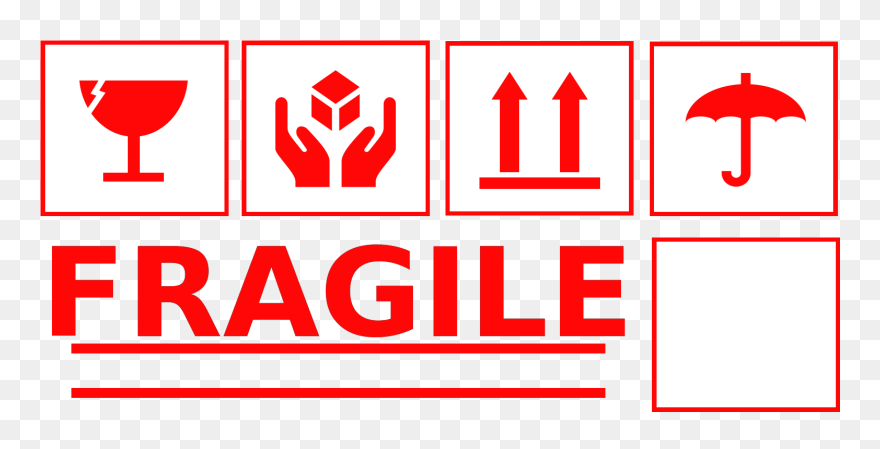 Handle With Care Symbol Clipart