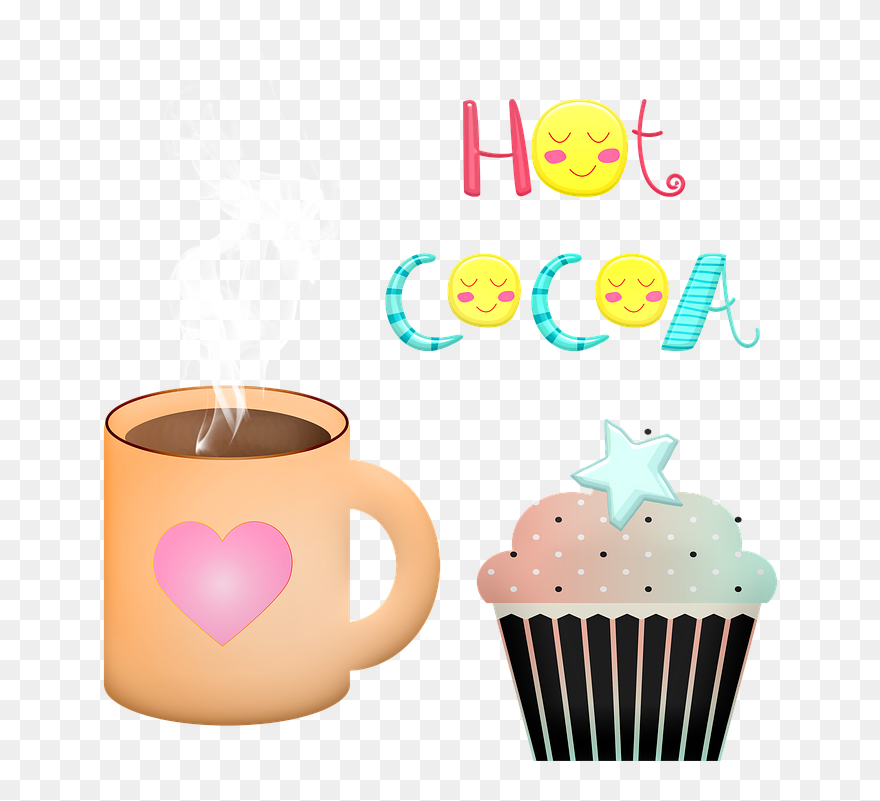 Cupcakes And Hot Cocoa Clipart - Png Download