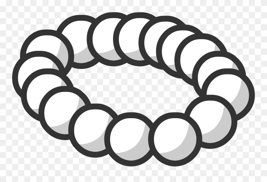 Necklace Clipart Pearl Necklace - Cartoon Pearl Necklace - Png Download