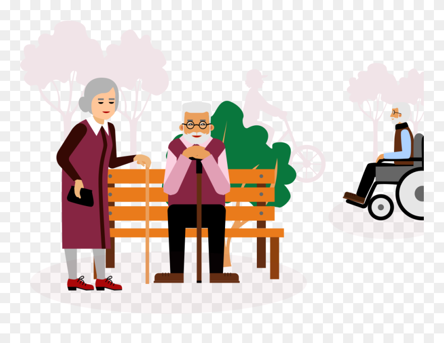 Vector Old People Png Clipart