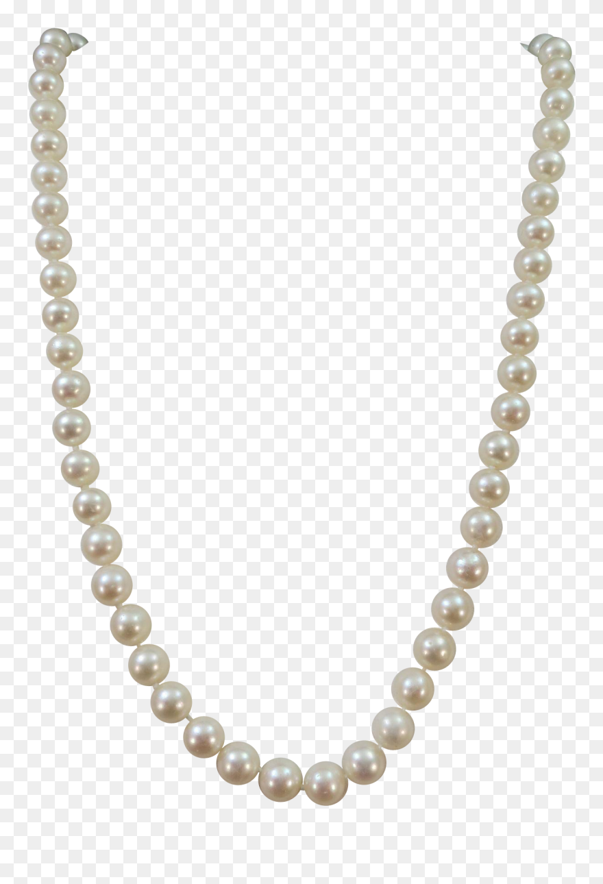 Pure Pearl Bead Earring - Pearl Necklace Png Transparent Clipart