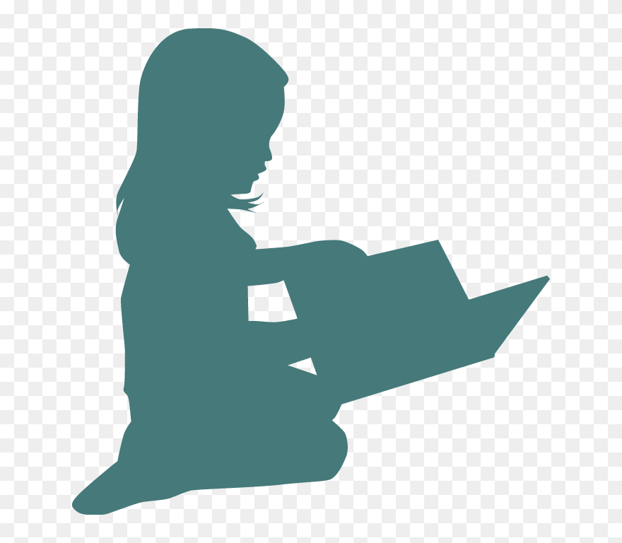 Quote From Read To The Children Caregiver - Child Reading Png Sillhoette Clipart