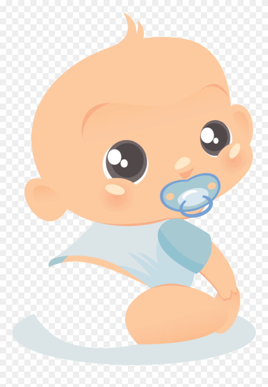 Bebe Con Chupon Dibujo Clipart