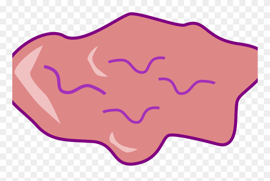 Pink Hair Clipart Bubble Gum , Png Download - Chewed Gum Clip Art Transparent Png